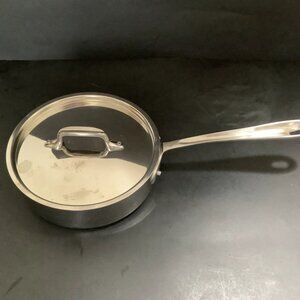 ALL CLAD Stainless Steel Saute Sauce Pan Brassiere With Lid 8" x 2.5"